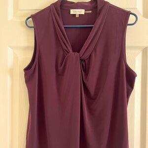 Office style sleeveless blouse